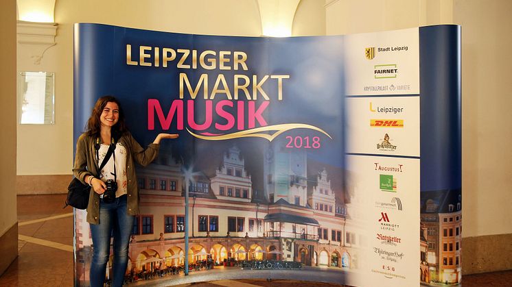 Leipziger Markt Musik - Präsentationswand 