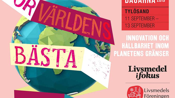 Livsmedelsdagarna - en årligen återkommande kongress i Halmstad
