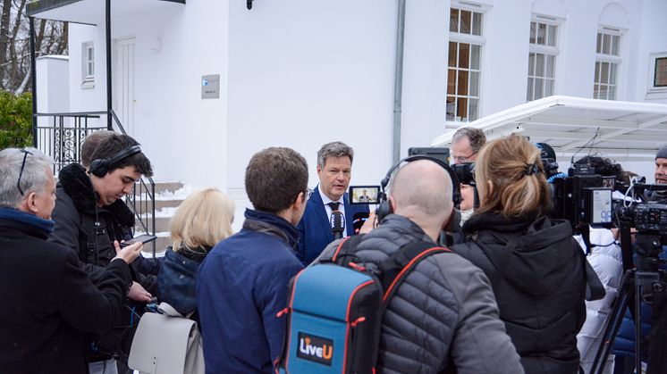 Robert Habeck während seines Besuchs in Oslo Anfang Januar. 