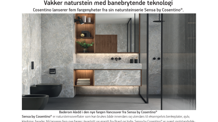 Sensa by Cosentino nyheter