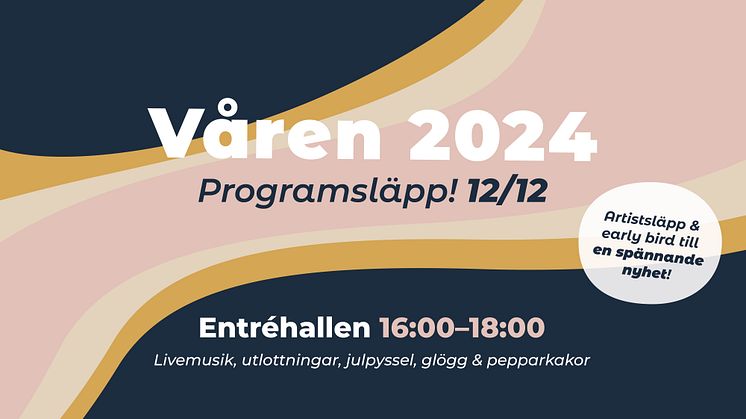 Vårens programsläpp på Hässleholm Kulturhus och ny webb!