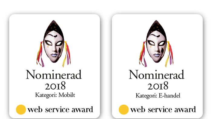 NetOnNet är tvåfaldigt nominerad i Web Service Award 2018