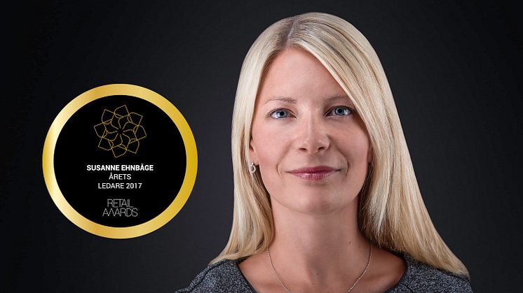 Susanne Ehnbåge, vd NetOnNet och Årets Ledare 2017 (Retail Awards)