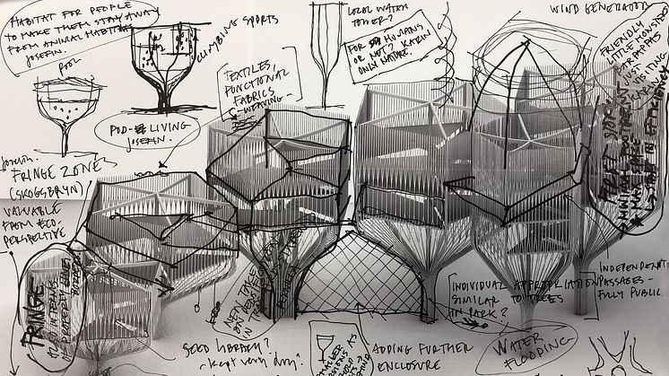 Interstitial Towers, Workshop Sketch