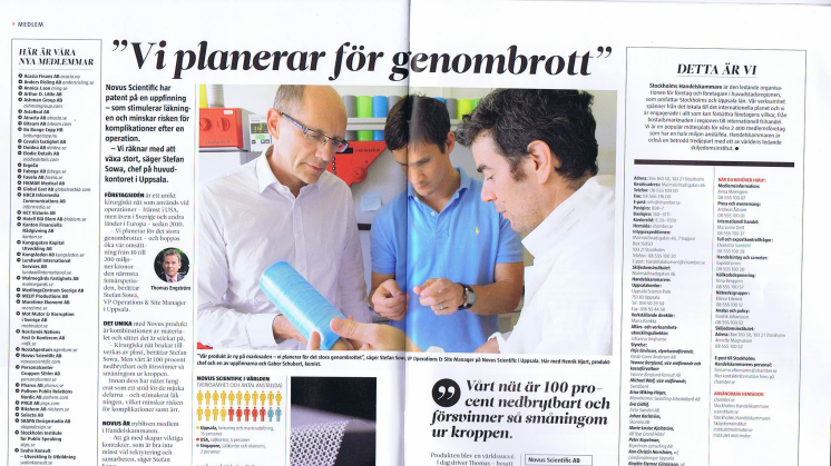Novus Scientific in the News (Swedish)