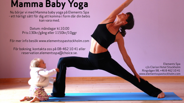 Mamma baby yoga på Elements spa