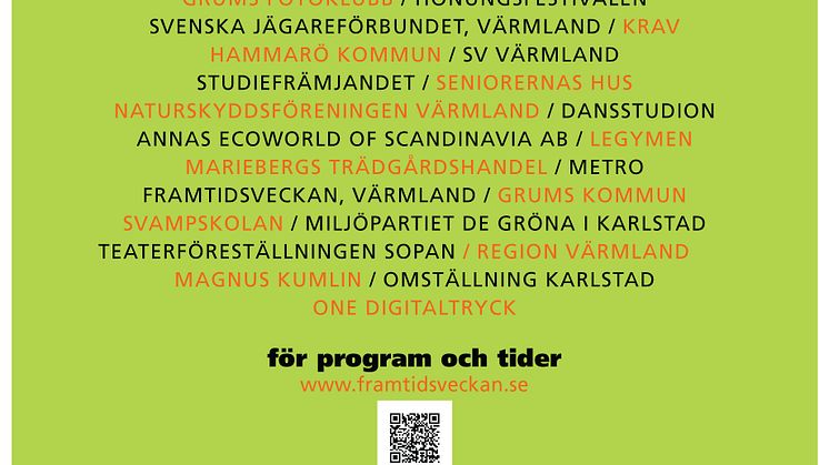 Framtidsveckan i Värmland 28/9-6/10 2013