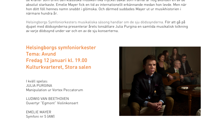 Helsingborgs Symfoniorkester och Dödssynderna