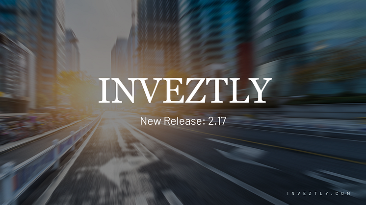 Inveztly lanserar 2.17 - Utökar paletten med aktier.