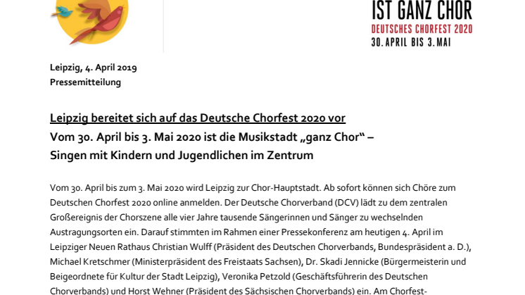 PM Deutsches Chorfest 2020