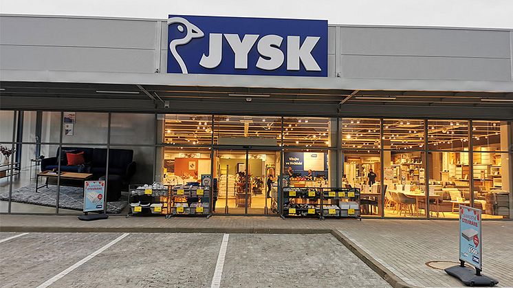 Stoprvní prodejna JYSK 