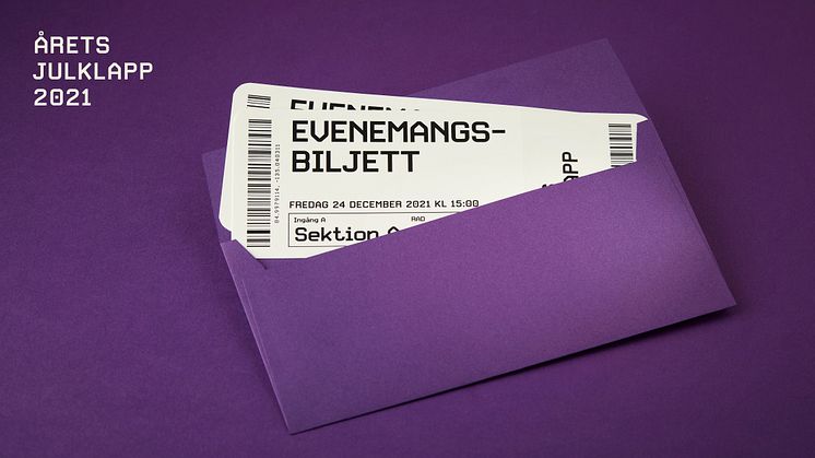 Evenemangsbiljetten är Årets julklapp 2021