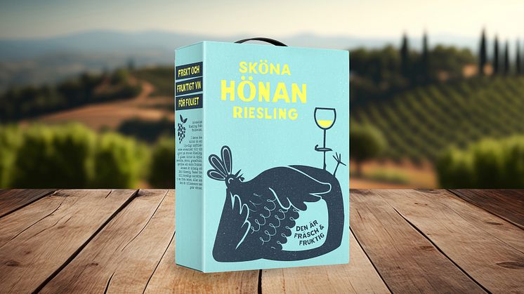 Sköna Hönan Riesling är ett okomplicerat och roligt vin som är helt kravlöst.