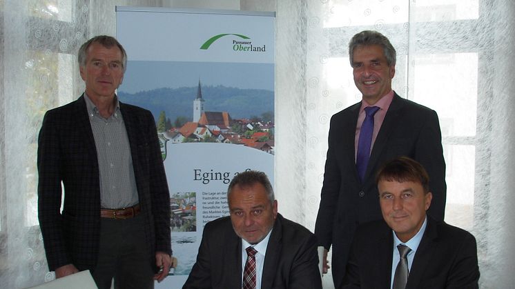 Eging am See und das Bayernwerk schlossen einen neuen Konzessionsvertrag über die Erdgasversorgung.