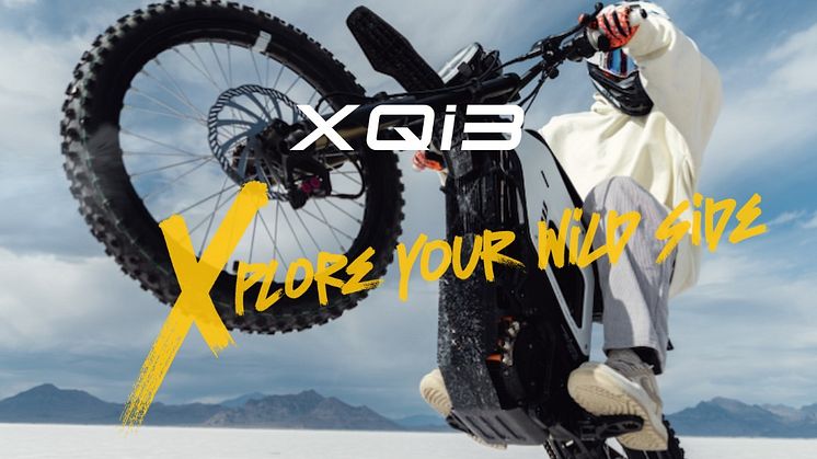 XQi3 dirt bike – en adrenalinfylld, el-dirtbike som är laglig att köra i trafiken med överlägsna terrängegenskaper, skapad för äventyrslystna själar.