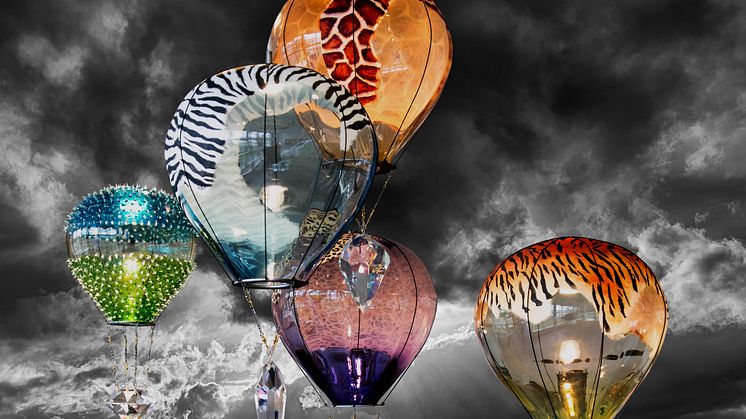 Luftballonger av Kjell Engman Foto: Kosta Boda
