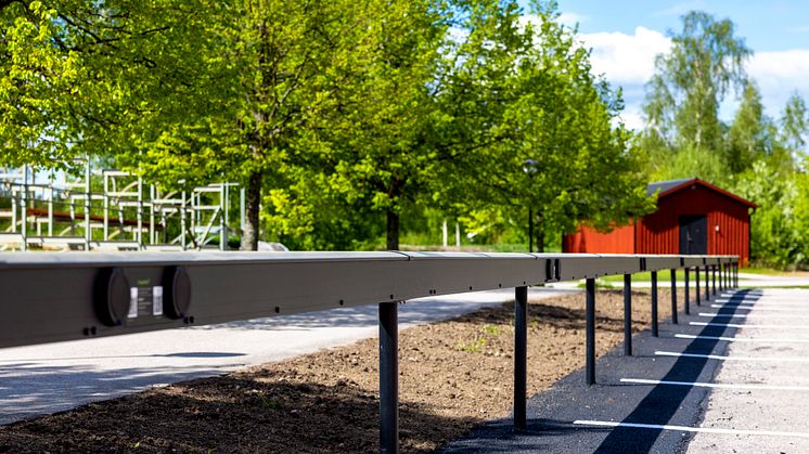 ChargeNode Power Bar på Astrid Lindgrens Världs parkering i Vimmerby