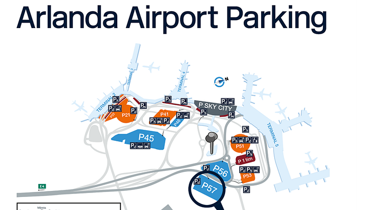 Stockholm Arlanda Airport’s new car park, close to Terminal 5. Source: Swedavia.