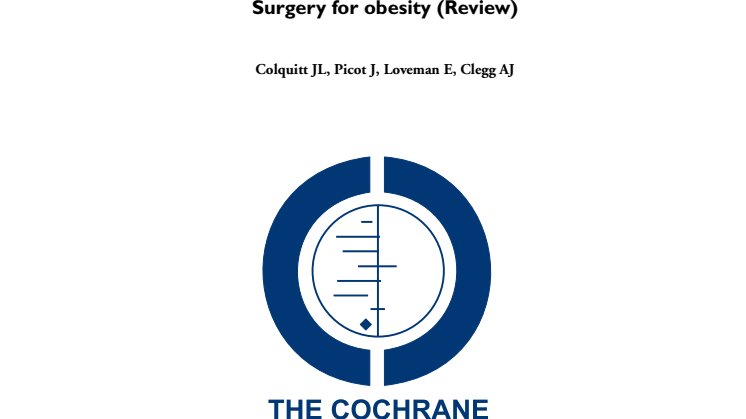 Surgery for obesity - The Cochraine Collaboration