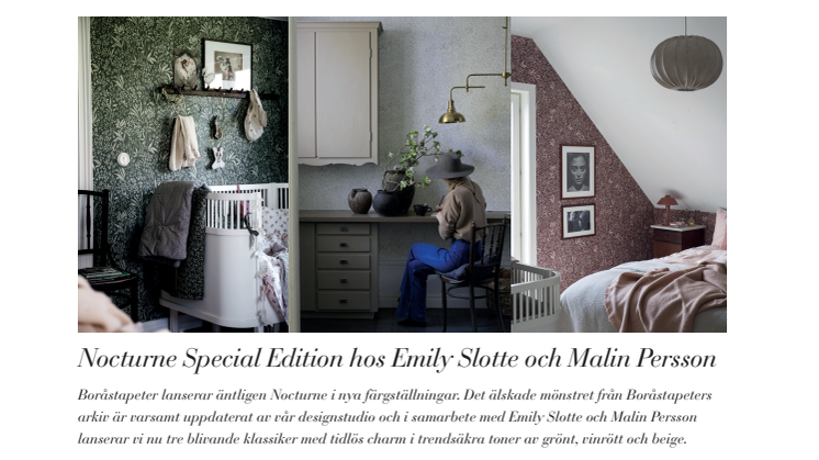 Nocturne Special Edition hos Emily Slotte och Malin Persson