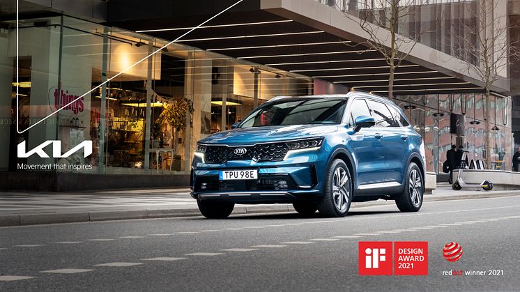 Nya Kia Sorento vinner dubbla designpriser 