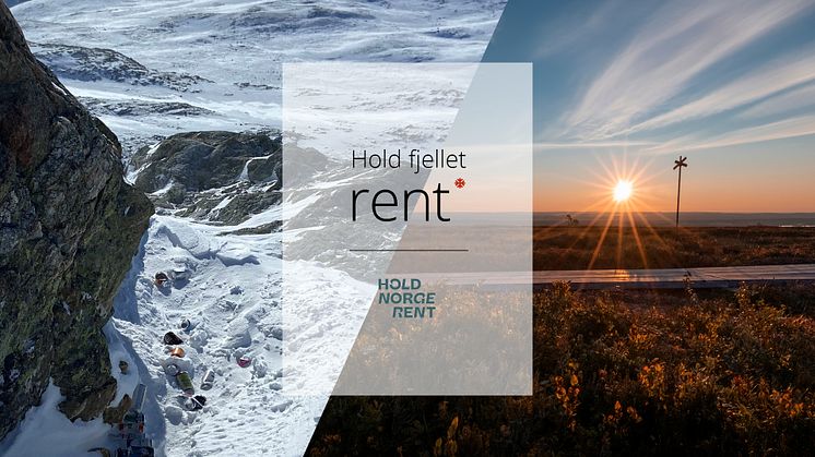 SkiStar lanserer Hold fjellet rent: - Rydder fjellet i samarbeid med Hold Norge Rent