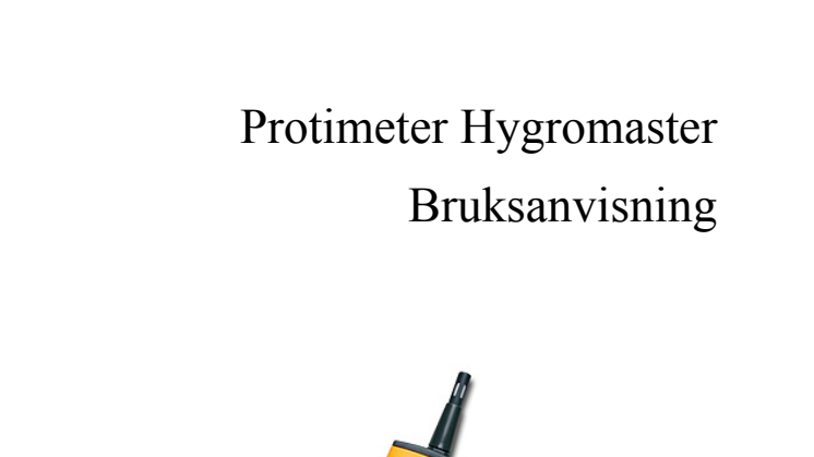 Protimeter Hygromaster