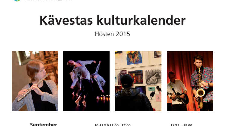 Evenemangskalender Kävesta folkhögskola hösten 2015