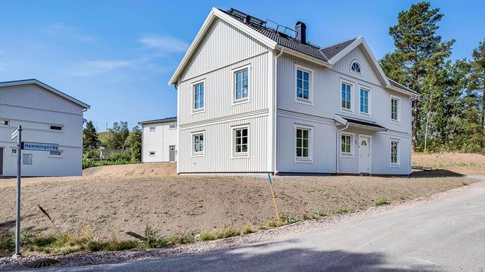 Mästergården är ett av de fem hus som Myresjöhus visar i Södersätra. 