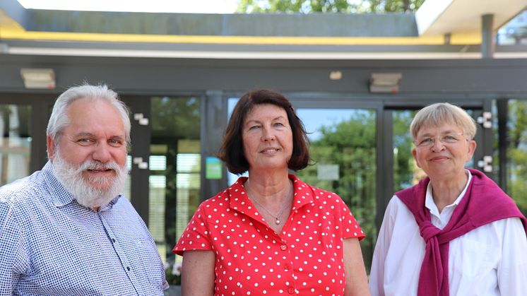 Personalratsvorsitzender Andreas Förstermann, Elisabeth Wulff und Vizepräsidentin Dr.in Marion Rieken