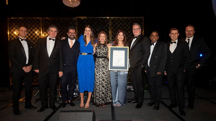 Pan Pacific Perth management team winners of AHA (WA) Hotel Management Team of the Year Award.