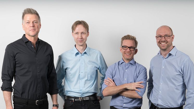 Från vänster: Mattias Behrer, Lars Johansson, Henrik Lidroth och Christoffer Luthman.