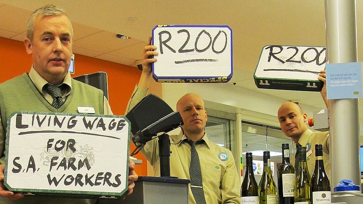 Kampanjen Rättvis Vinhandel stöder strejkkraven i Sydafrika