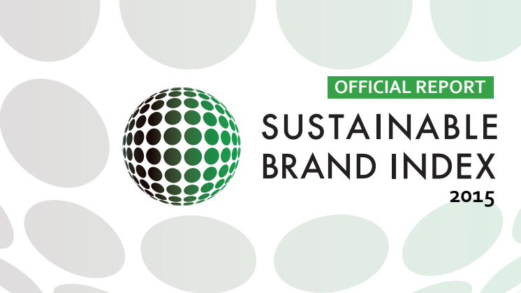 Sustainable Brand Index 2015 - officiell rapport för Finland