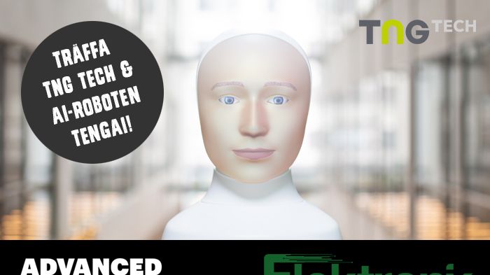 Träffa TNG Tech och rekryteringsroboten Tengai på Advanced Engineering & Elektronikmässan!