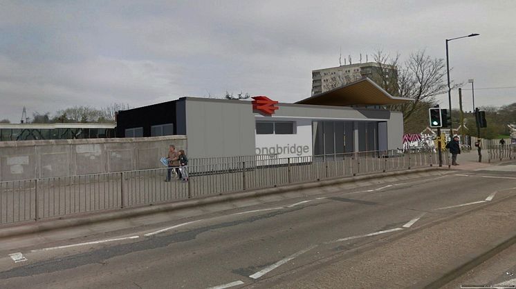 Artist's impression of the new Longbridge station exterior