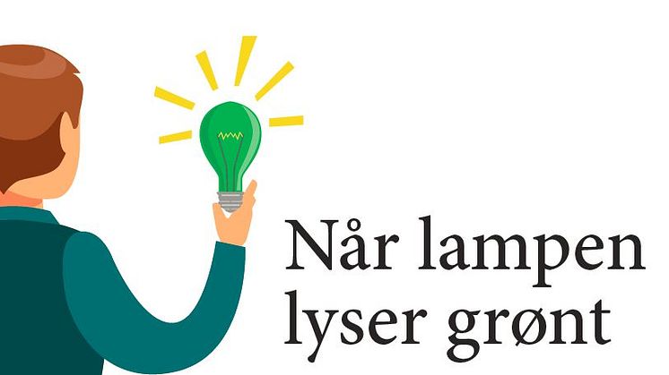 Når lampen lyser grønt