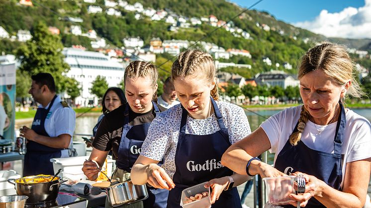 Godfisk inviterer til en spennende familiekonkurranse i sjømatlaging under Bergen Matfestival. Foto: Tove Lise Mossestad, Matarena AS