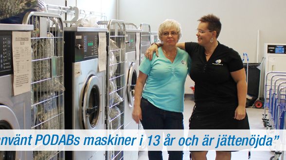 Textiltvätten i Hässleholm använder PODABs tvättmaskiner