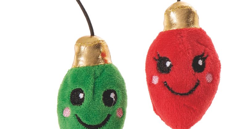 Little&Bigger Holiday Parade Cat Toy Light Bulbs 2-pack