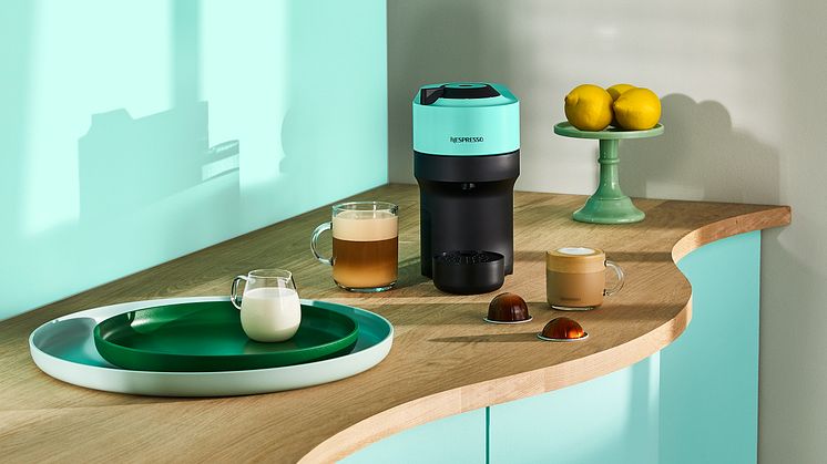 Nespresso lanserar kaffelyx i mindre format – nu kommer Vertuo Pop till Sverige