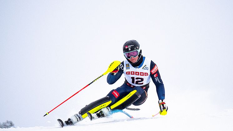 Lucas Ermeskog är en av de åkare som får chansen att tävla i två gånger slalom i Almåsa. Foto: Ski Team Sweden Alpine