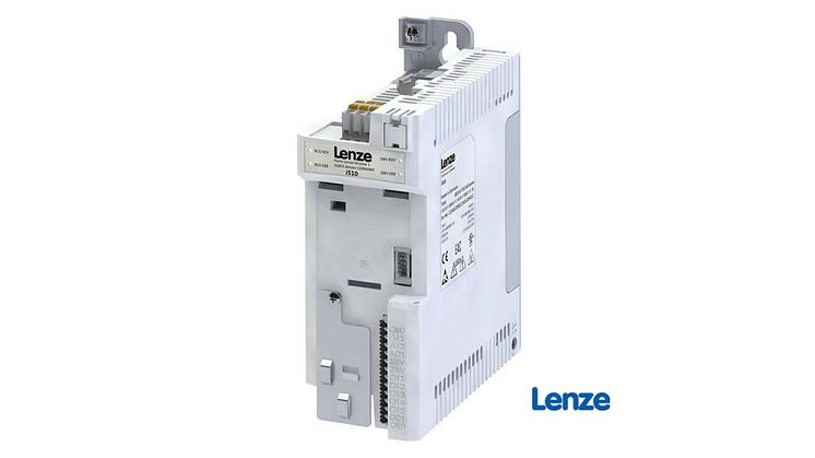 Den modulära designen av frekvensomformaren i510 från Lenze möjliggör olika produktkonfigurationer, utifrån vad respektive maskin kräver. Enheten är lämplig för användning inom områden som pump- och fläktteknik. Fotokälla: Lenze