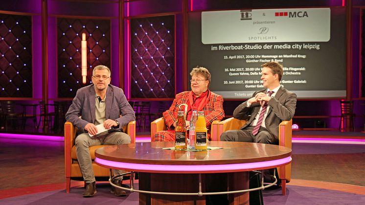 v.l.: Thomas Tenzler, Peter Degner und Jörg Zeißig stellen die neue Veranstaltungsreihe "P.D. Spotlights" vor