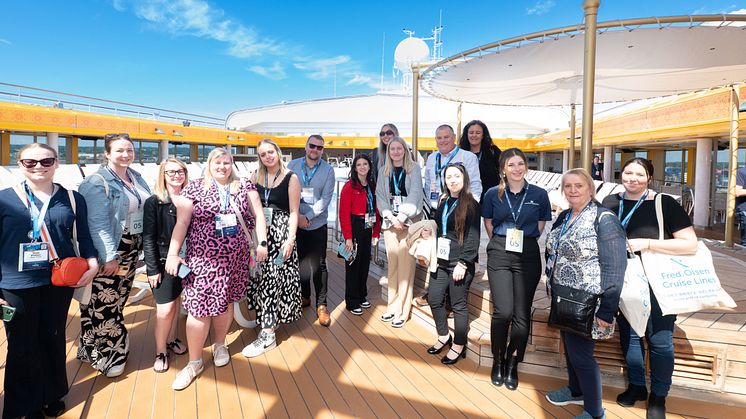 Agents on board Fred. Olsen Cruise Lines' Borealis [Credit: Steve Dunlop Photography]