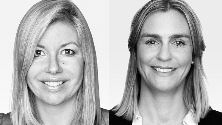 Karin Berggren (t.v) och Therese Bjurenlind (t.h) är Årets mäklare Nyproduktion.