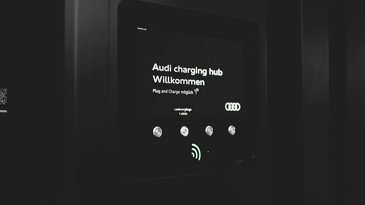 Audi charging hub hvor ladeplads kan reserveres