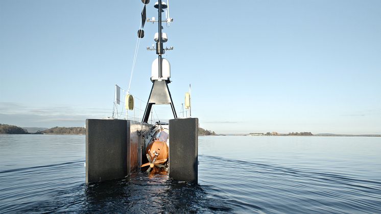 Hi-res image - Kongsberg Maritime - The GEBCO-NF Alumni Team’s concept utilises a SEA-KIT unmanned surface vessel, USV Maxlimer