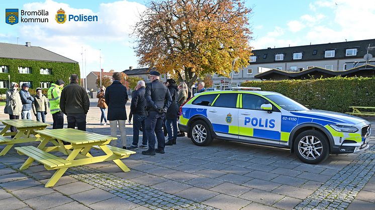 Bild från höstens trygghetsvandring i Bromölla kommun. 