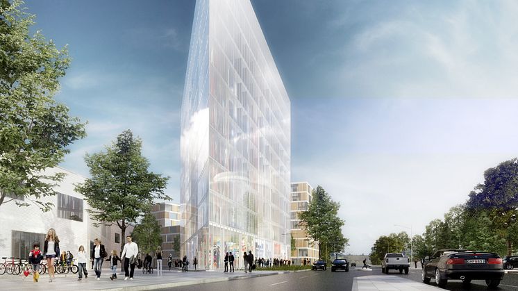 ​Markförsäljning i Hyllie ska ge Malmö en Flatiron Building